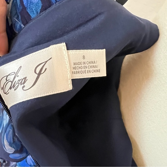 Eliza J Women's Floral Print Off The Shoulder Popover Maxi Dress - Picture 11 of 13